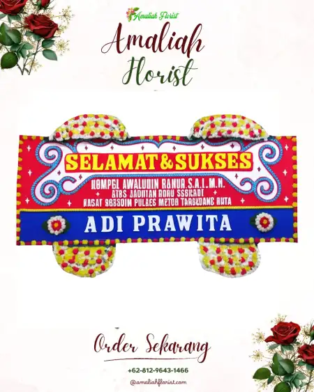 Papan Bunga Ucapan Selamat Sarewu